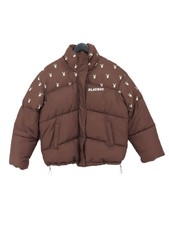 Playboy Women's Coat Uk 8 Brown 100% Polyester Puffer Jacket