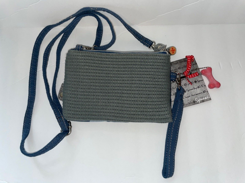 FUZZYNATION Yorkie Purse Wallet Adjustable Shoulder Strap Faux Fir lined NWT - Picture 6 of 8