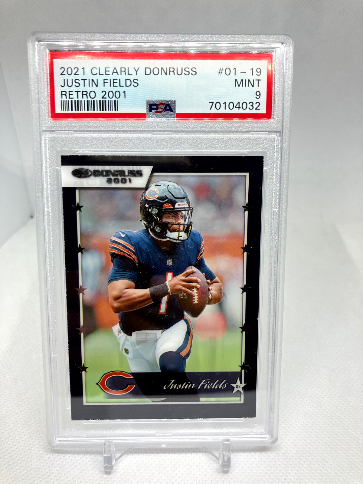 Justin Fields Panini Clearly Donruss Retro 2001 #0119 Base