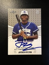 Jayden Hylton Signed 2021 Leaf Perfect Game All-American Classic Card #32