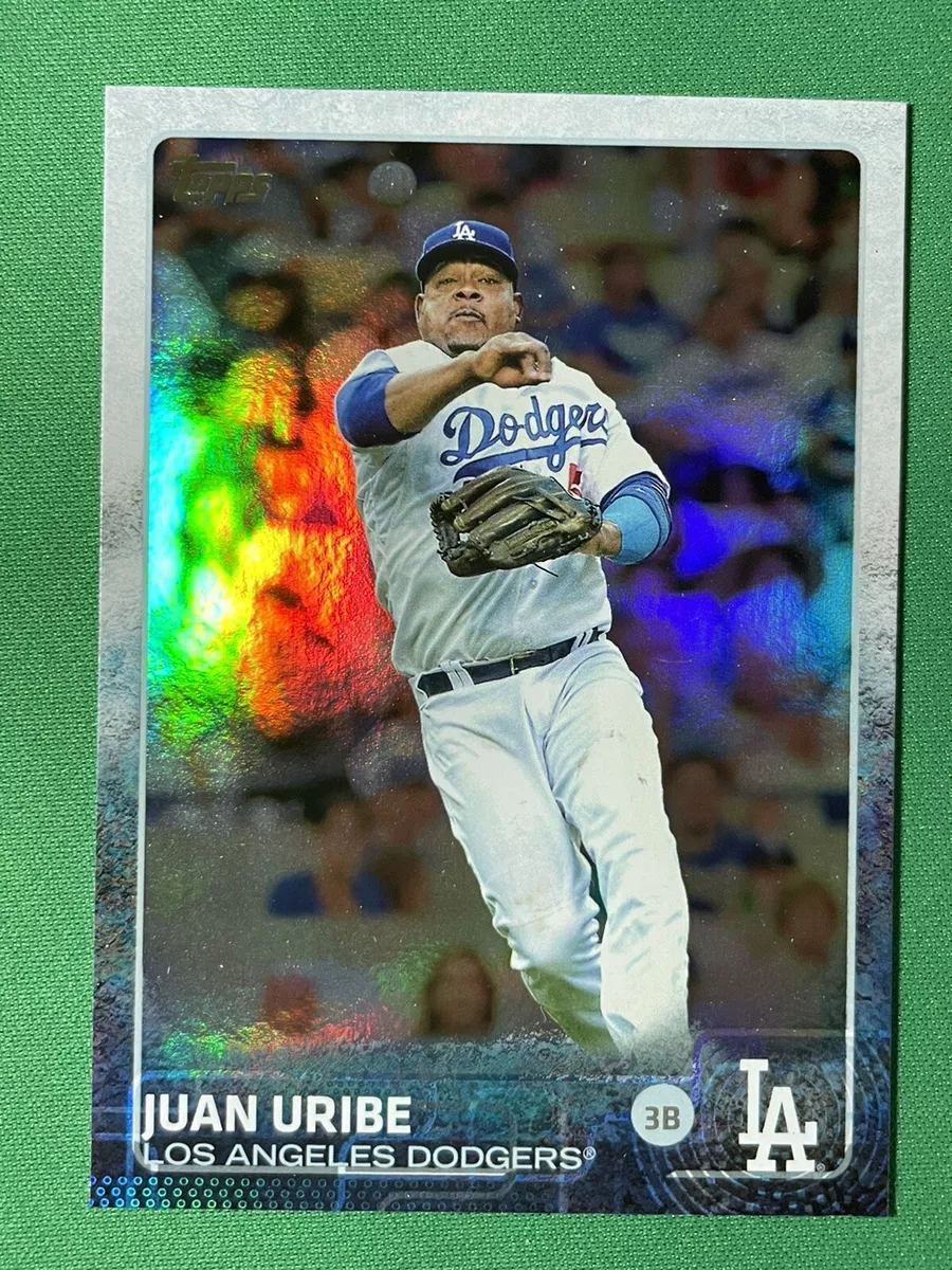 2015 Topps Series 2 Juan Uribe 409 Los Angeles Dodgers Rainbow Foil  Parallel MLB