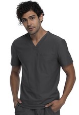Pewter Cherokee Scrubs Form Mens V Neck Top CK885 PWT