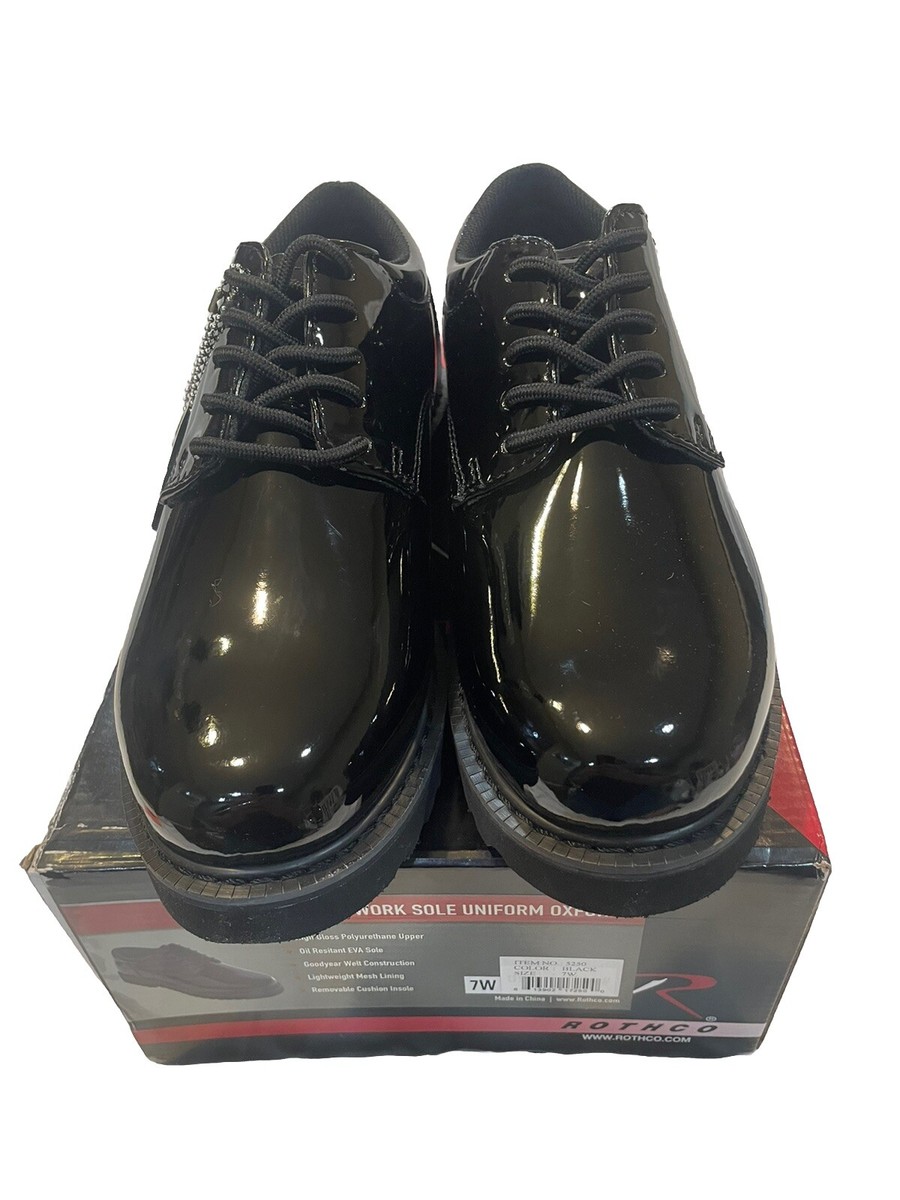 Rothco Mens Hi-Gloss Uniform Oxford Work Sole Shoe - 5250  display picture 1