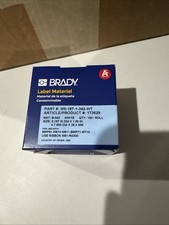 Brady M6-187-1-342-Wt Sleeve Label, White, Polyolefin, 1 In W