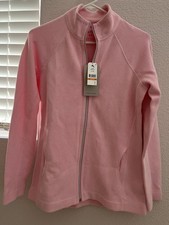 Tommy Bahama Womens Aruba Full Zip Sweatshirt Light Rose Size S NWT