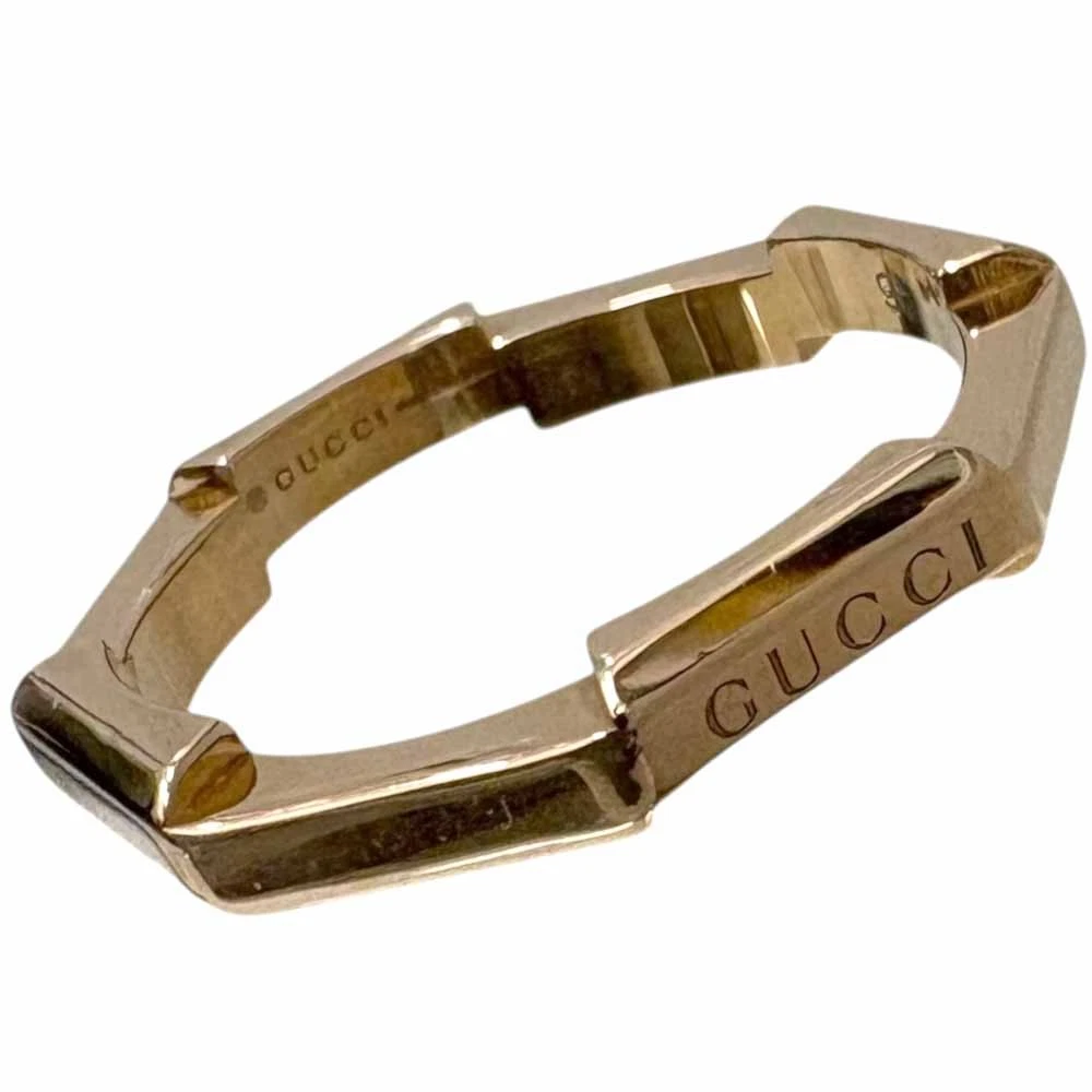 Gucci Link To Love Bague Miroir Or Rose 18K Bijoux Femme 3,02g