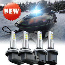 For Arctic Cat M1000 M5 M6 M7 M8 4x 894 893 LED Headlight Hi/Lo Beam Combo
