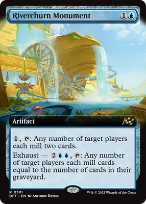 Riverchurn Monument (Extended Art) [Aetherdrift] Foil Near Mint