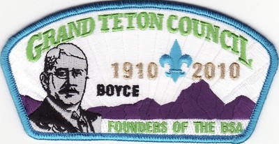 Grand Teton Council - BSA 100th Anniversary CSP - Boyce, BLU border