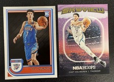 Chet Holmgren Card Lot 2022-23 NBA Hoops #232 RC  2024-25 NBA Hoops Skyview #15
