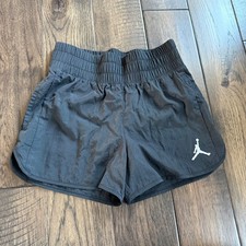 Jordan NWT Girls Black Athletic Shorts Jumpman Logo Size M