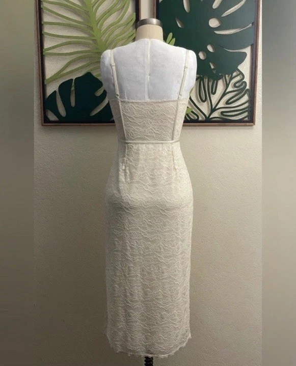 Jonathan Simkhai корсет кружевное платье в кремовый размер: S новый без ЯРЛЫКОВ - Изображение 4 из 4