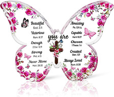Christian Gifts for Women, Butterfly Inspirational Gifts for Friends, Religious 