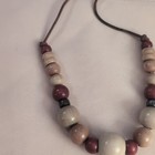 Vintage Wooden Bead Necklace — photo 2