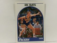 1989-90 Hoops Indiana Pacers Basketball Card #37 Rik Smits Rookie. rookie card picture