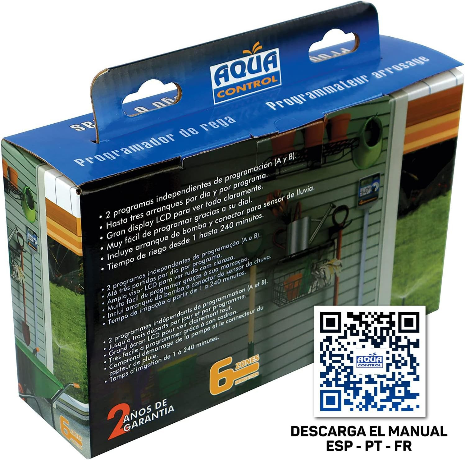 Programmatore Irrigazione Giardino con Schermo LCD e Trasformatore 24V - 3