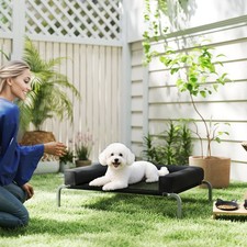 PawHut Elevated Dog Bed, Raised Dog Bed with Removable Bolsters Refurbished