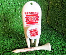 VINTAGE Redding® Equipment Company Red Golf Ball Divot Repair Tool, Marker & Tee