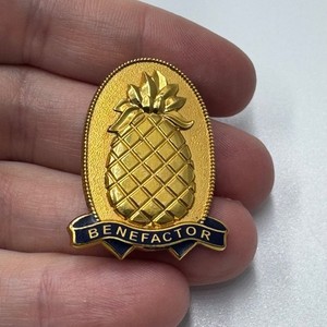 Daughters of the American Revolution Benefactor Pineapple Pin JE Caldwell