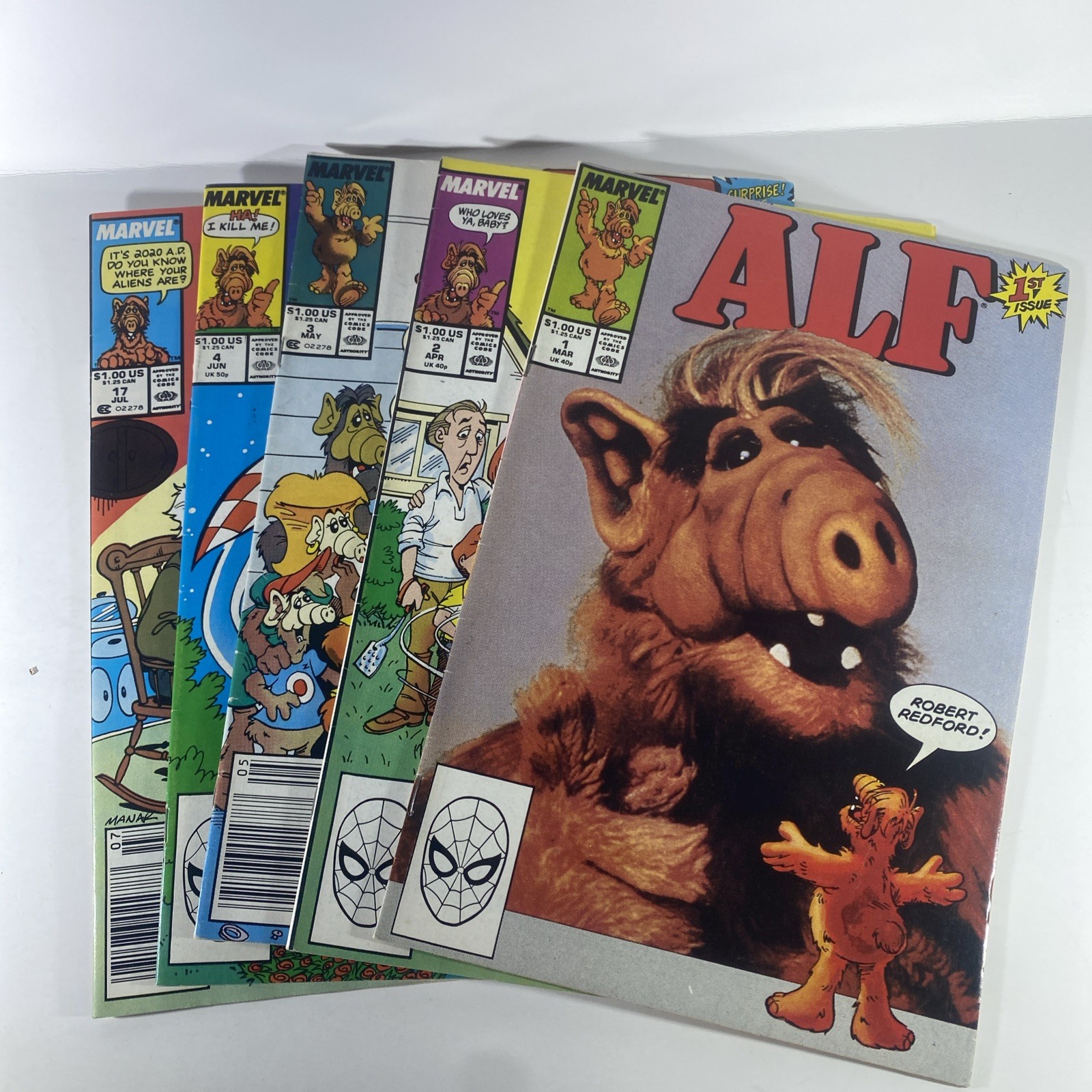 ALF #1 #2, #3, #4 And #17 - 1988 - Marvel Comics - Various Grades NM- VG