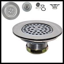 Danco 10644 4-1/2" Mobile Home Flat Top Shower Drain Strainer, Chrome