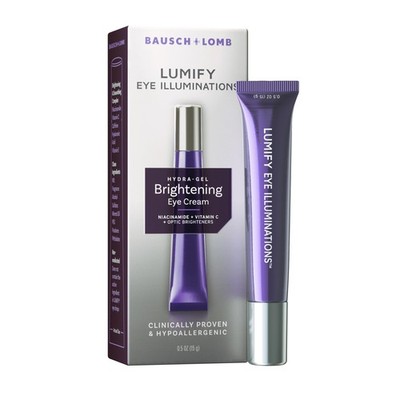Eye Cream Hydra Gel Brightening Vitamin C Caffeine 0.5 Oz LUMIFY Illuminations