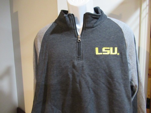 Maglione LSU Tigers 1/4 Zip Uomo 2XL nuovo con etichette spedizione gratuita - Foto 3 di 5