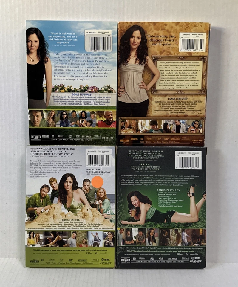 Showtime Comedy Series Weeds DVD Seasons 1-2 4-5 1 2 4 5 All Disks Very Good - Image 2 of 4