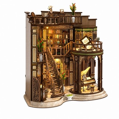 Buchecke Kit mit Buchhandlung 3D Buchecke Kit mit Licht verziert für Bastler