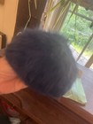 Vintage French Royal Blue Faux Fur Pillbox/Cossack Winter Hat Made in France Vtg — photo 2