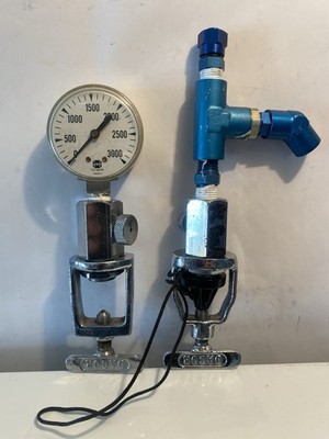 Vintage Dacor Scuba  Gauges Valves Untested 3000 Psi 1960s HTF AS IS