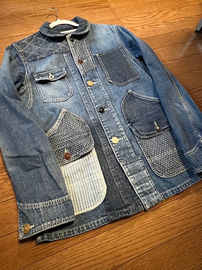 FDMTL Patchwork Denim Coverall 2 New Vintage Styl… - image 1