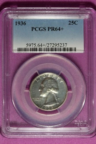 1936-P Washington Quarter Proof — photo from the most recent tracked eBay sale