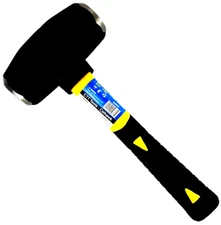 Cal Hawk 4Lbs BLACK POWDER COATED Fiber Glass Handle Drilling Hammer PRO Tools