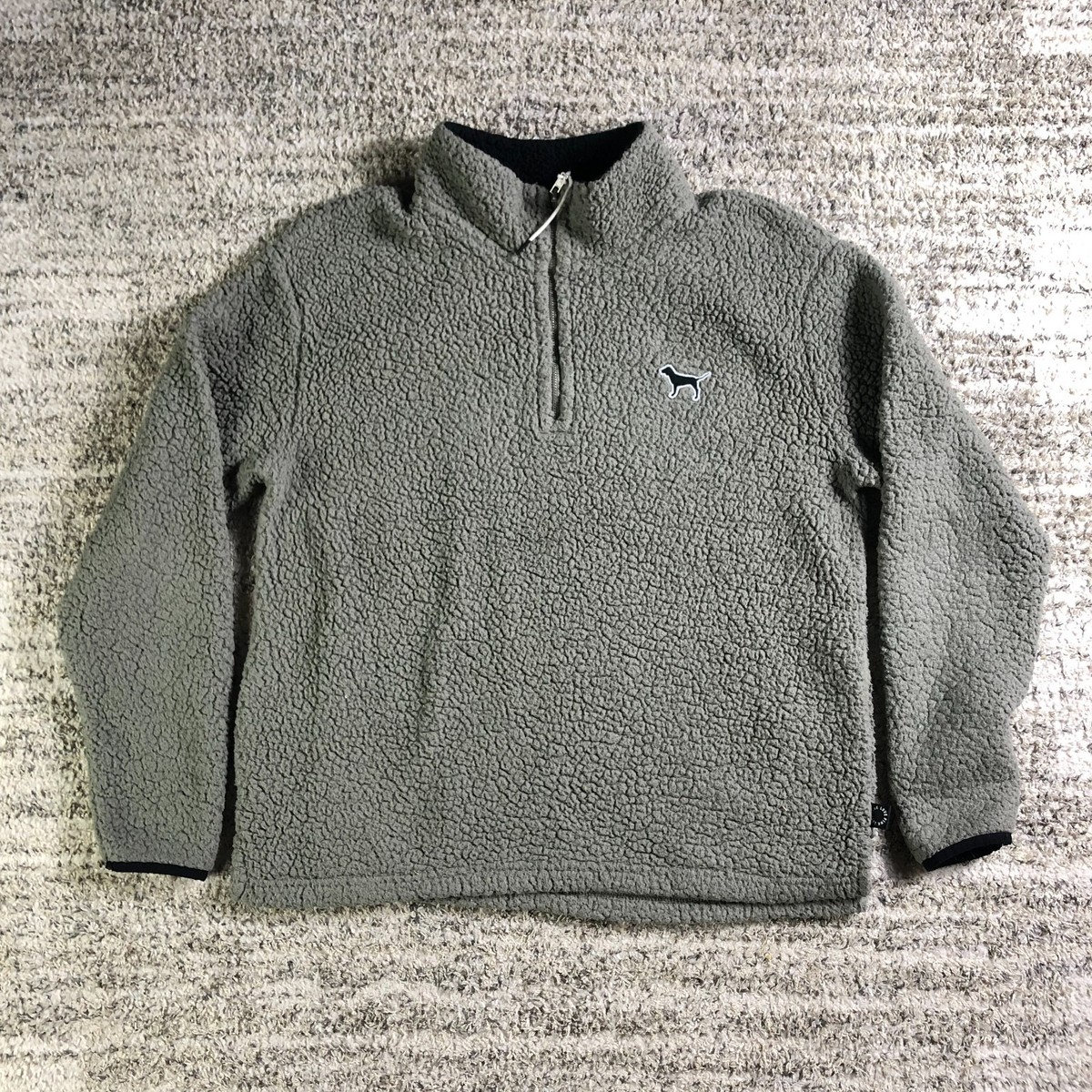 Victoria's Secret PINK Jacket Women's Med Gray Polar Fleece Long