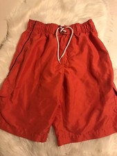 Trunks Surf Swim Co. Swim Trunks Shorts Mens Small Orange Coral B51
