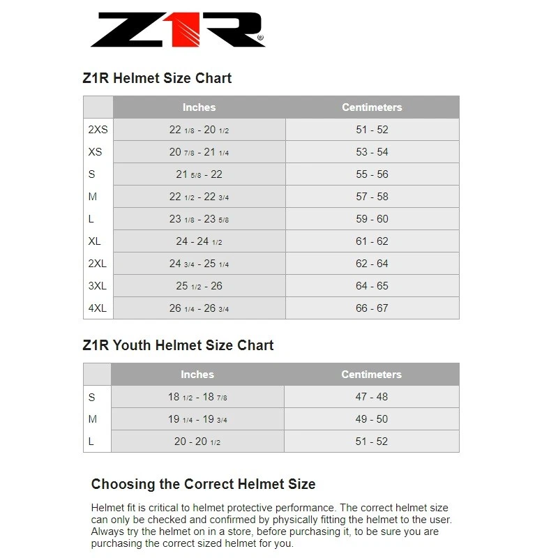 Z1R Warrant Full face Street Motorcycle Helmet - Pick Size & Color - Image 2 of 4