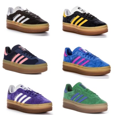 Adidas Gazelle Bold Layers Q Panel Schnürschuhe Damen Schwarz EU 36-42