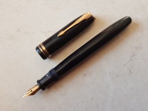 Stylo Plume Vintage - Gold Starry #13, Modèle Stylomine 303, Longueur 13.5cm - Pièce Ancienne à Restaurer