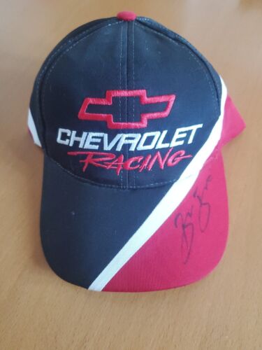 Vtg Chevrolet Racing Hat Signed