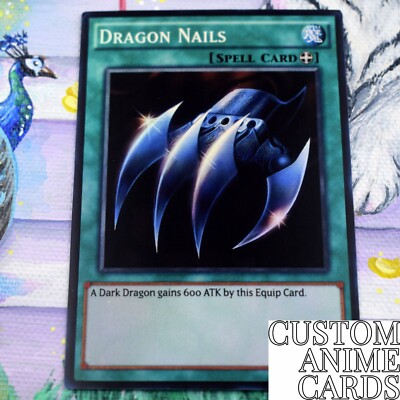 Dragon Nails DIY ANIME EFFECT -  HOLO card