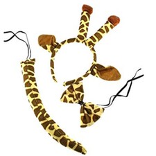 Fancy Dress Animal Set Ears Tail Dress Up Instant Kit Animal Costume Accessory