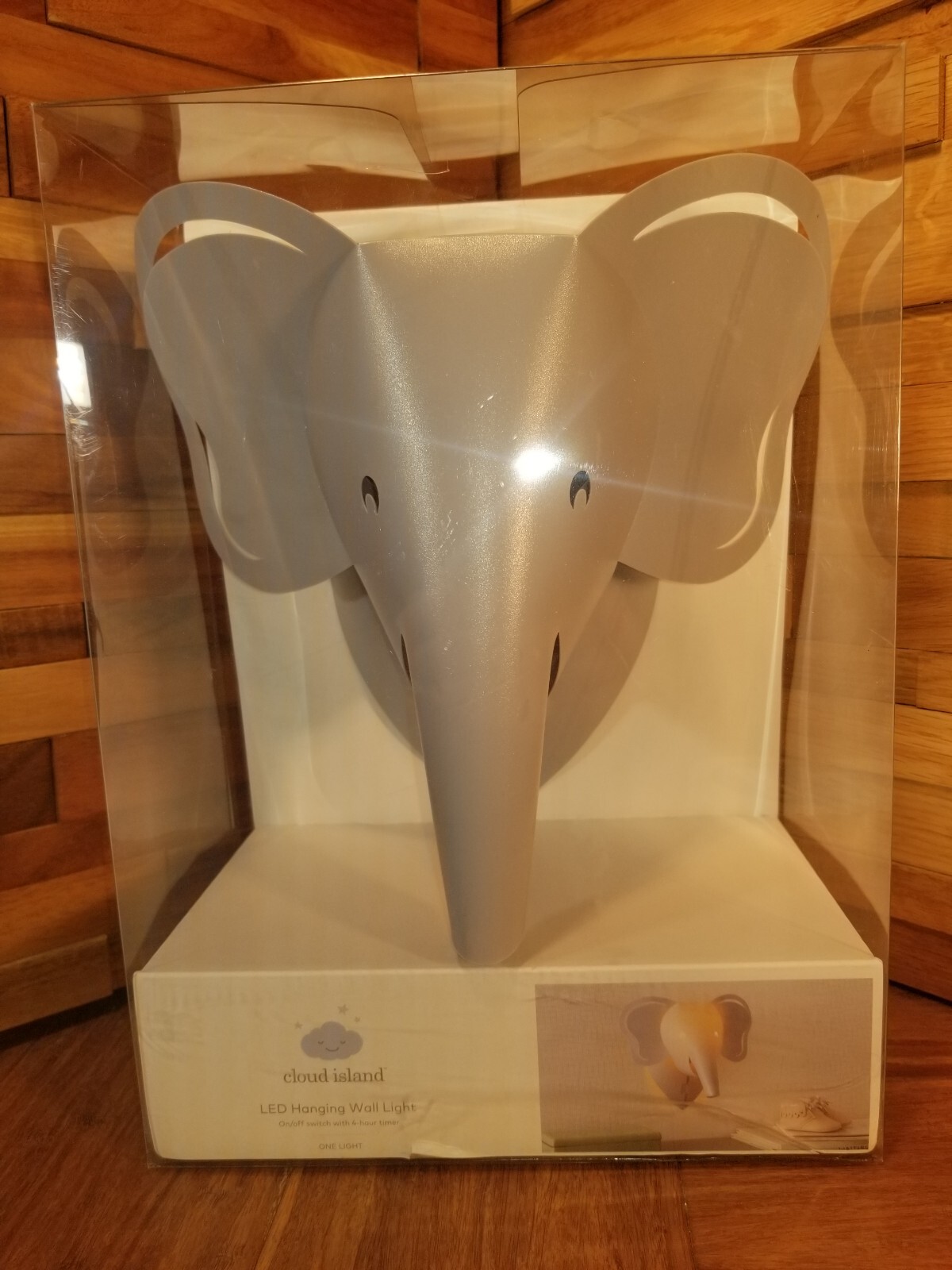 Cloud Island Elephant Hanging Wall Light Decor Nursery Baby Infant NEW-image