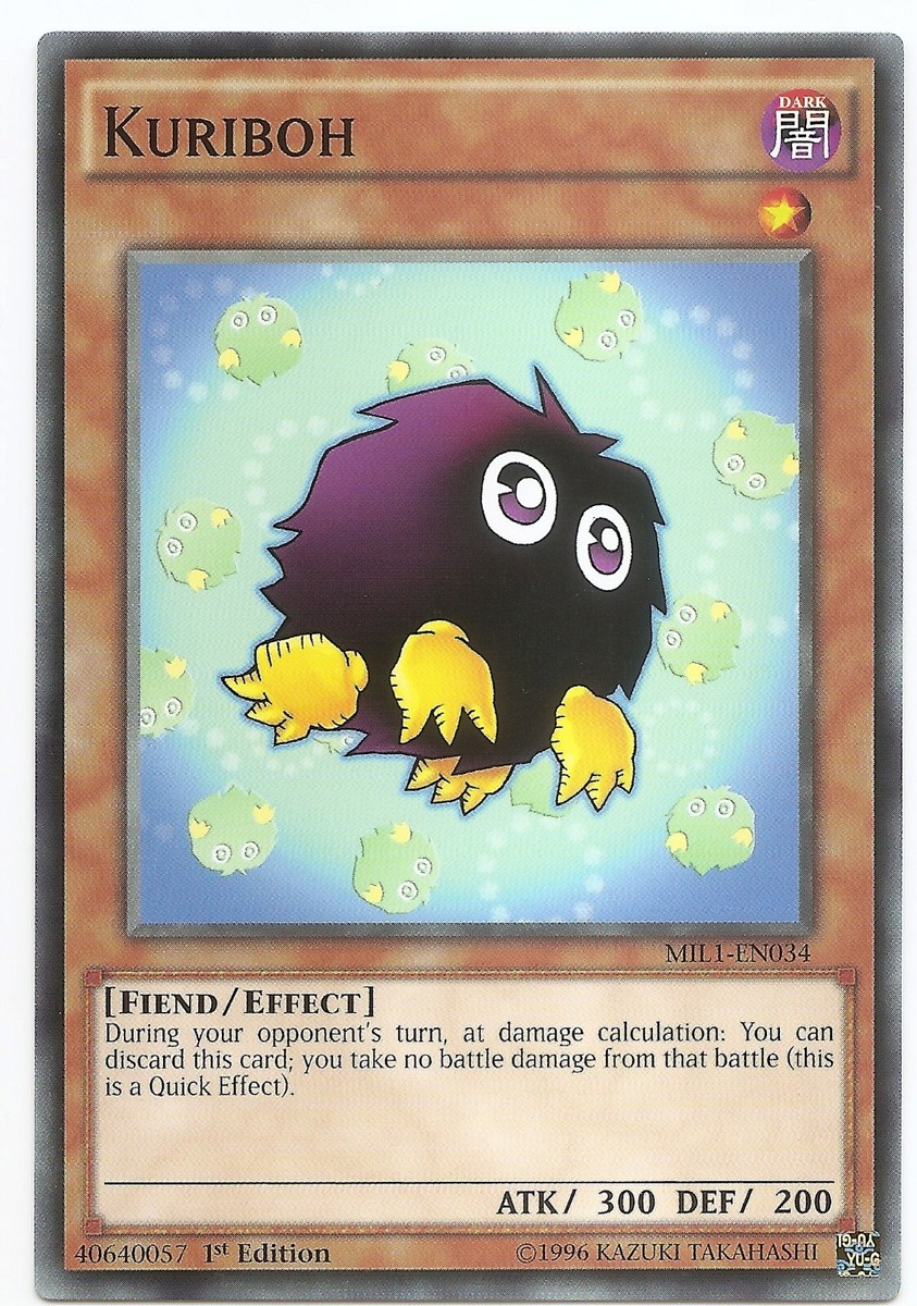 yugioh all kuriboh cards Kuriboh MIL1-EN034 Yu-Gi-Oh Card Alt Art 1st Edition New