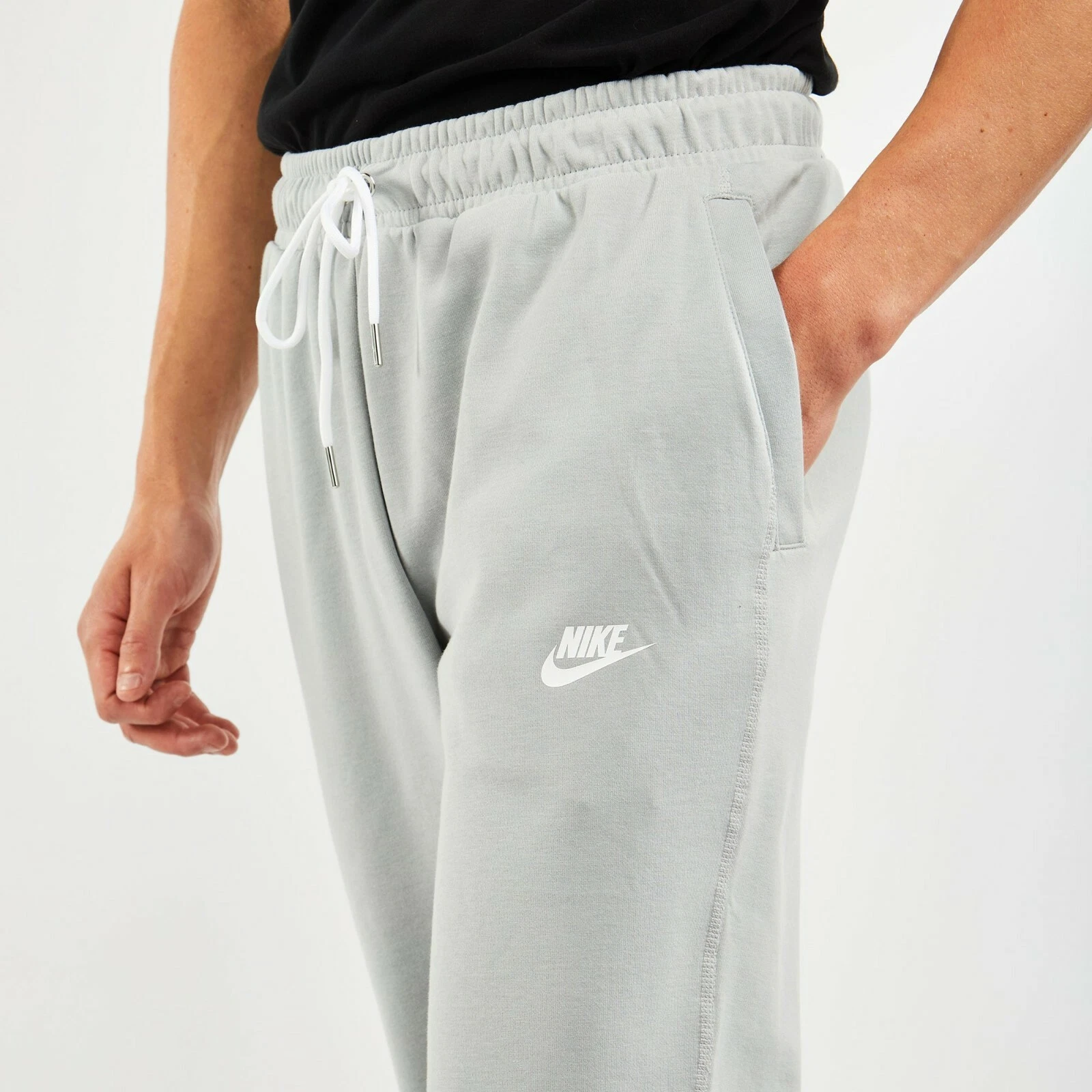 Nike Fleece Joggers Premium Cotton TROUSERS Men's Size S Grey