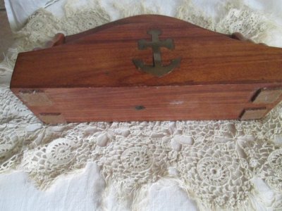PORTE COURRIER LETTRES Et Tiroir En Bois Tournant EUR 8,00 - PicClick FR