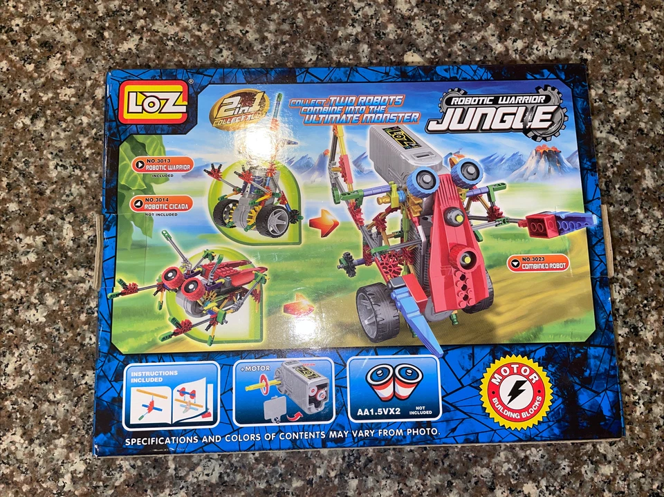 LOZ Electric Building Block Robotic Warrior Robot Jungle Action Model Toy 3013 - Image 2 of 4