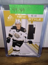 2021-22 SP Game Used CHL New Style Patches Gold #NSLC Lukas Cormier /49 Vegas