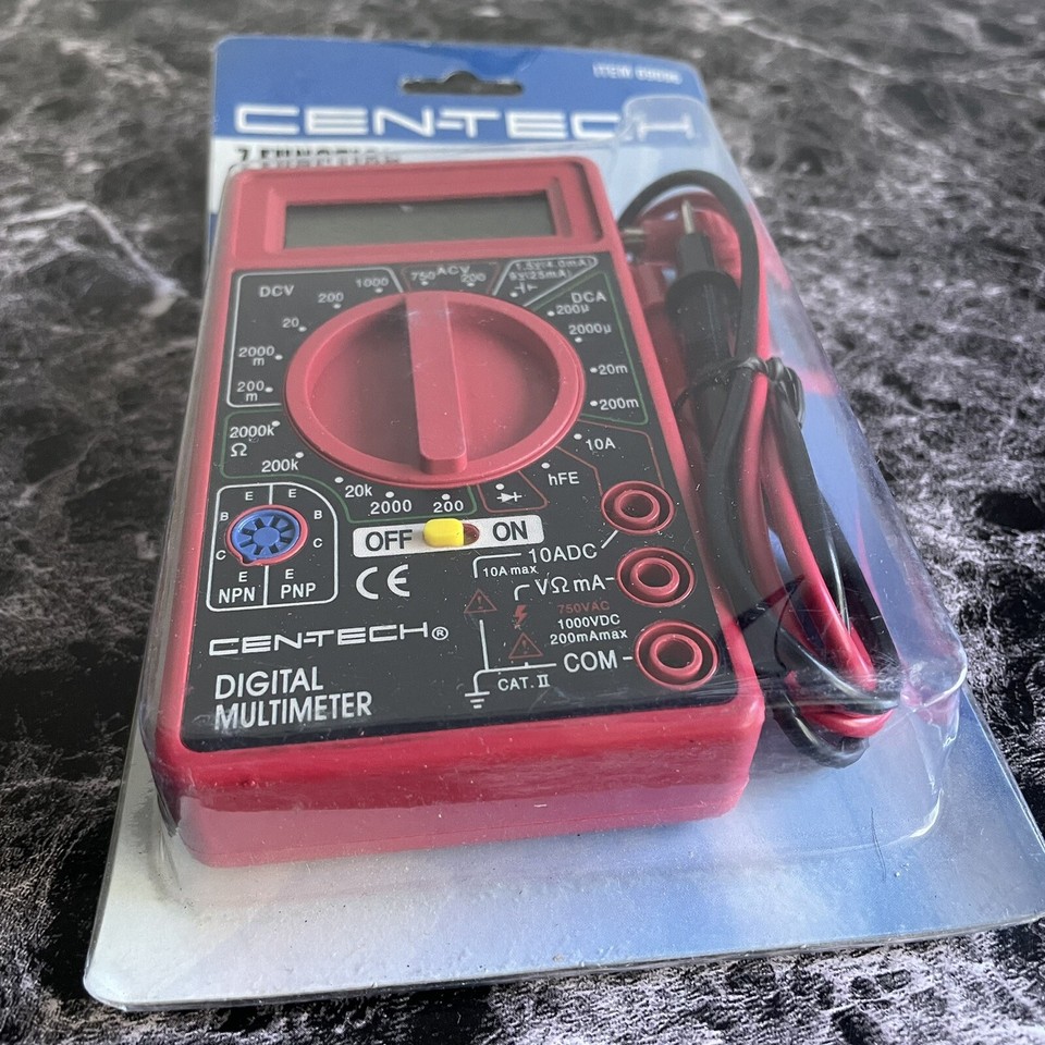 Cen-Tech 7 Function Digital Amp Ohm Volt Meter AC/ DC Voltmeter ...