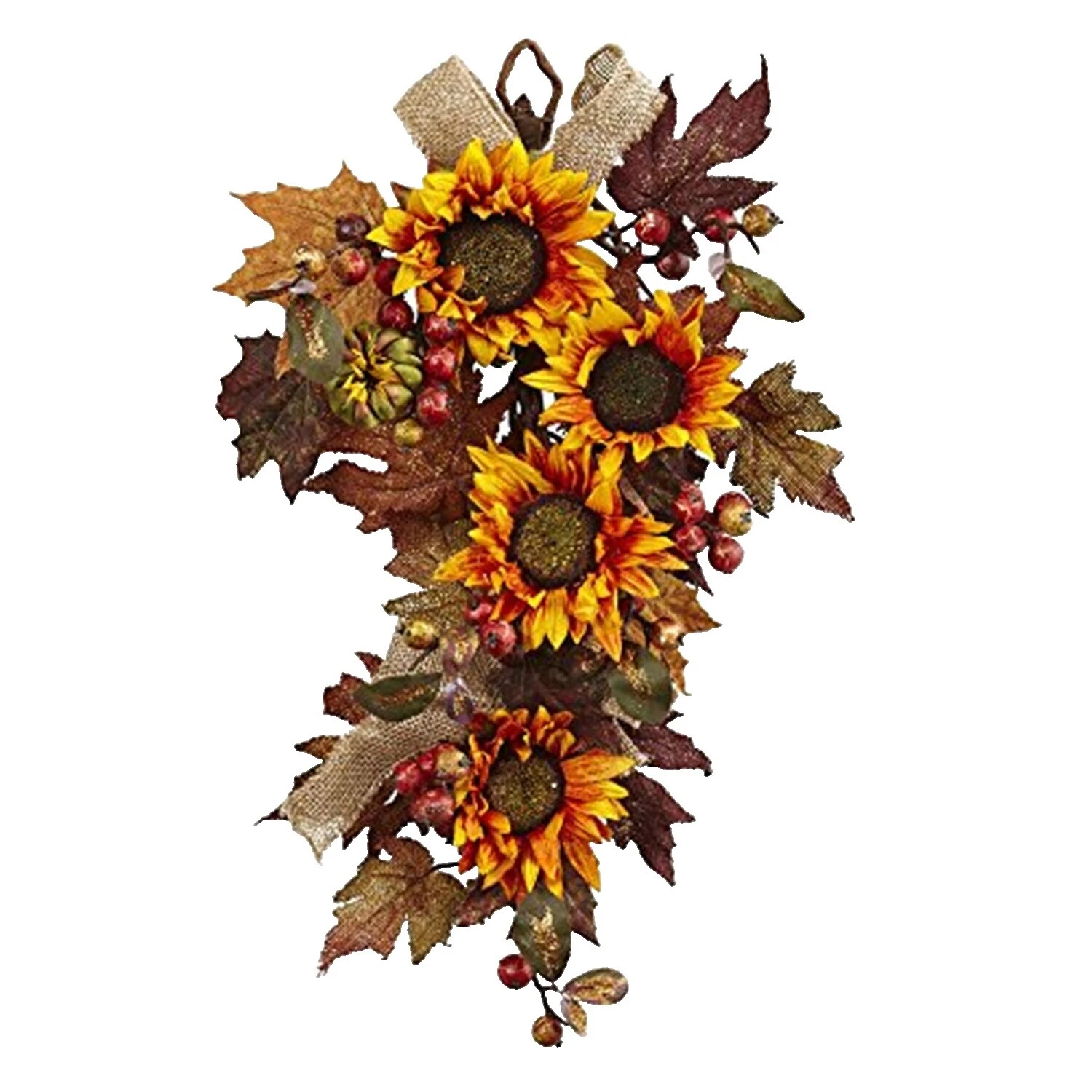 Girasol Multicolor Decoración Floral Seda de Imitación